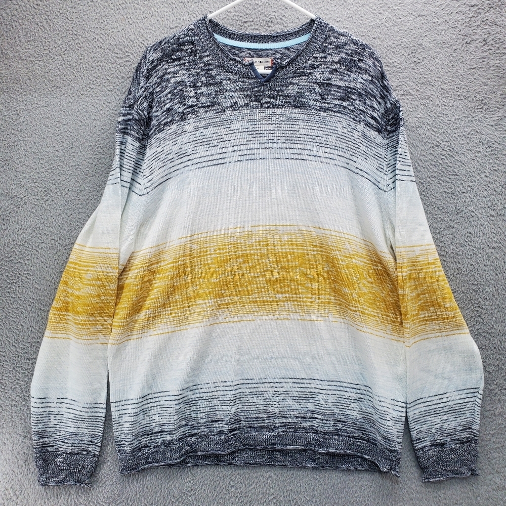 32 Bar Blues Soulero Yarn Dyed Sweater Mens Size XL